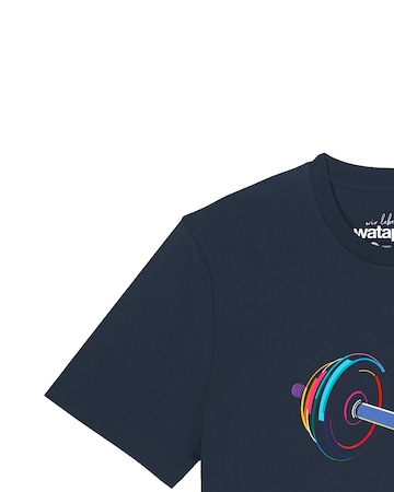 Watapparel Shirt '80s Hantel' in Blauw
