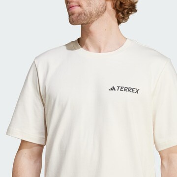 T-Shirt fonctionnel ADIDAS TERREX en blanc
