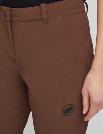 MAMMUT Regular Outdoor Pants in Brown