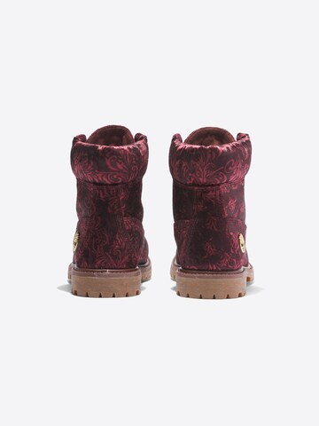 Bottines à lacets TIMBERLAND en rouge