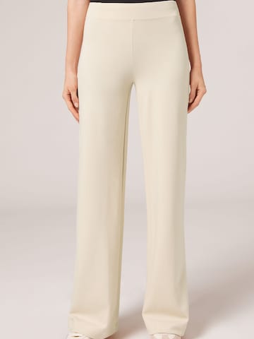 CALZEDONIA Wide Leg Leggings in Beige: predná strana