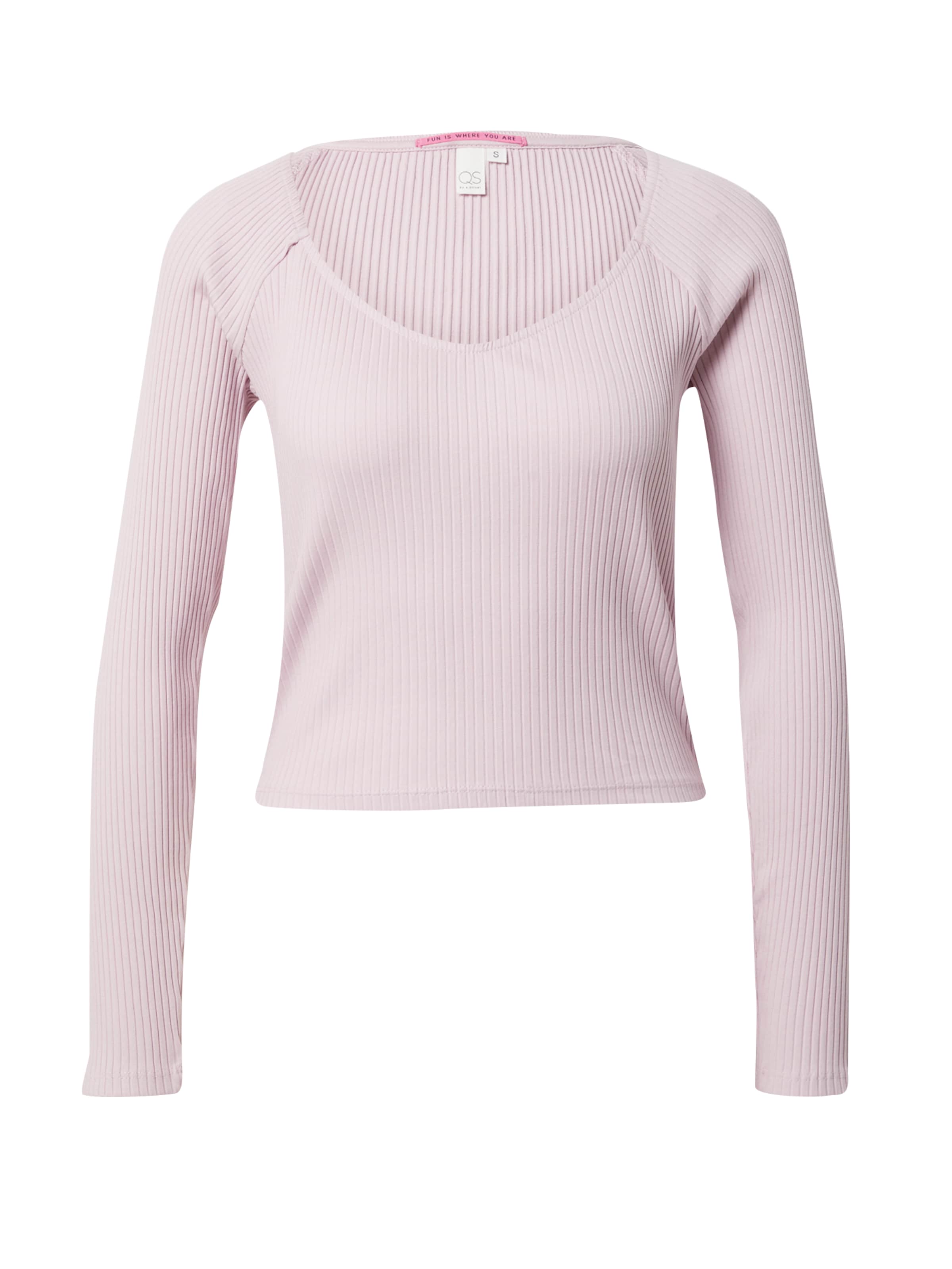 QS Shirts i pink: forside