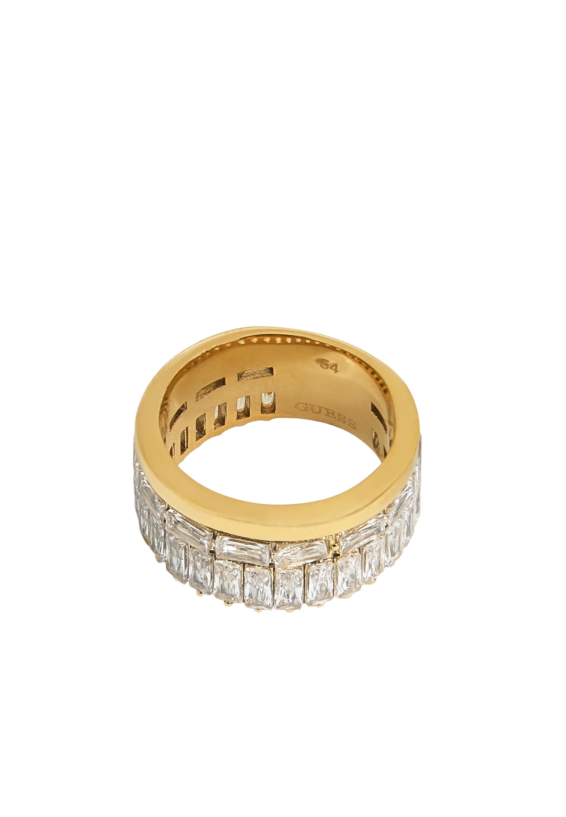 GUESS - Anillo 'LES BAGUETTES' en oro: frente