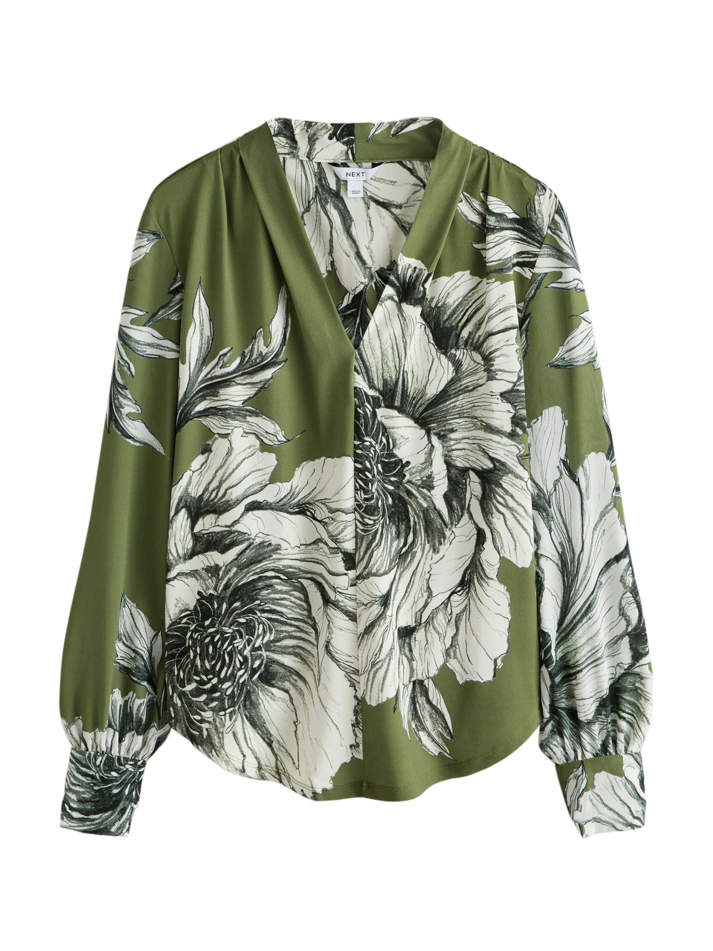 Next Блузка в Зеленый: спереди