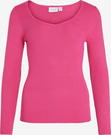 VILA Sweater in Pink: front