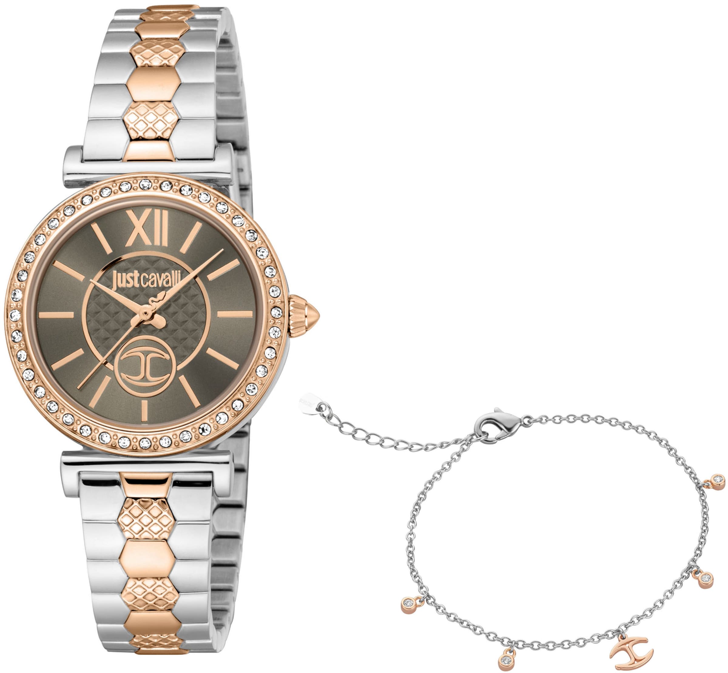Just Cavalli Time Uhr in Gold: Vorderseite