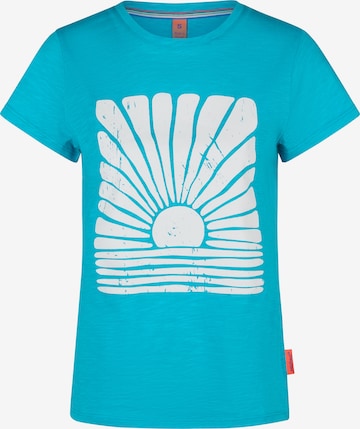 T-shirt 'Telte' salzhaut en bleu : devant