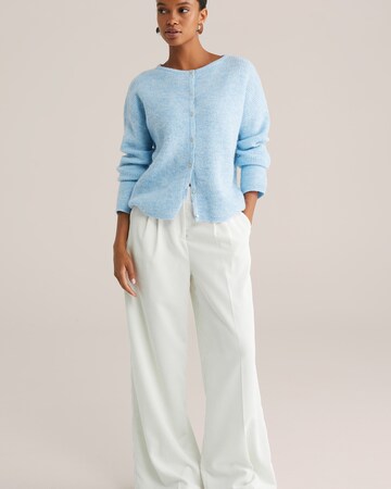 WE Fashion Knit cardigan in Blue