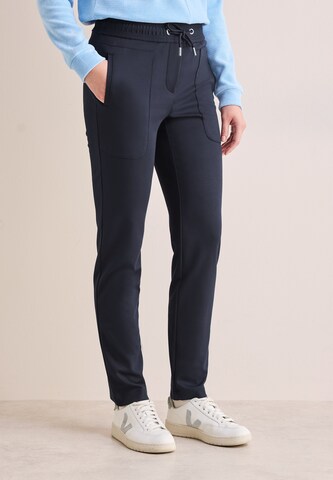 CECIL Slim fit Pants in Blue: front