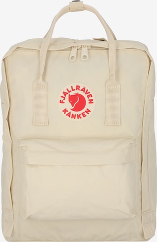 Zaino 'Kanken' di Fjällräven in beige: frontale