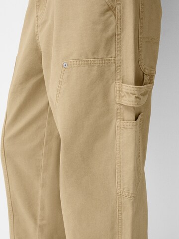 Bershka Loosefit Housut värissä beige