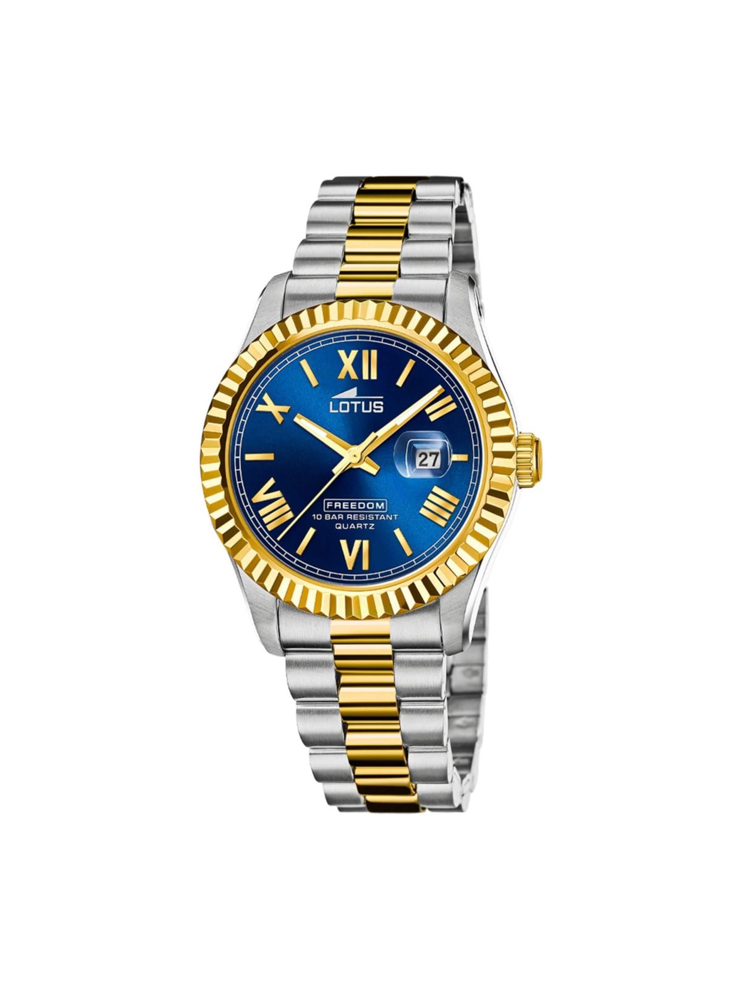 Lotus Analoog horloge 'Date watch Freedom' in Blauw: voorkant
