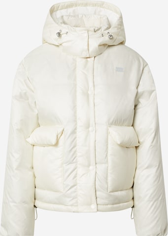 LEVI'S ® Winterjas 'Luna Core Puffer Short' in Wit: voorkant