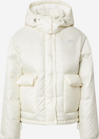 LEVI'S Winter Jacket 'CORE PUFFER SHORTY MULTI-COLOR' in White: front