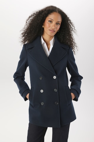 Aniston SELECTED Between-Seasons Coat in Blue: front