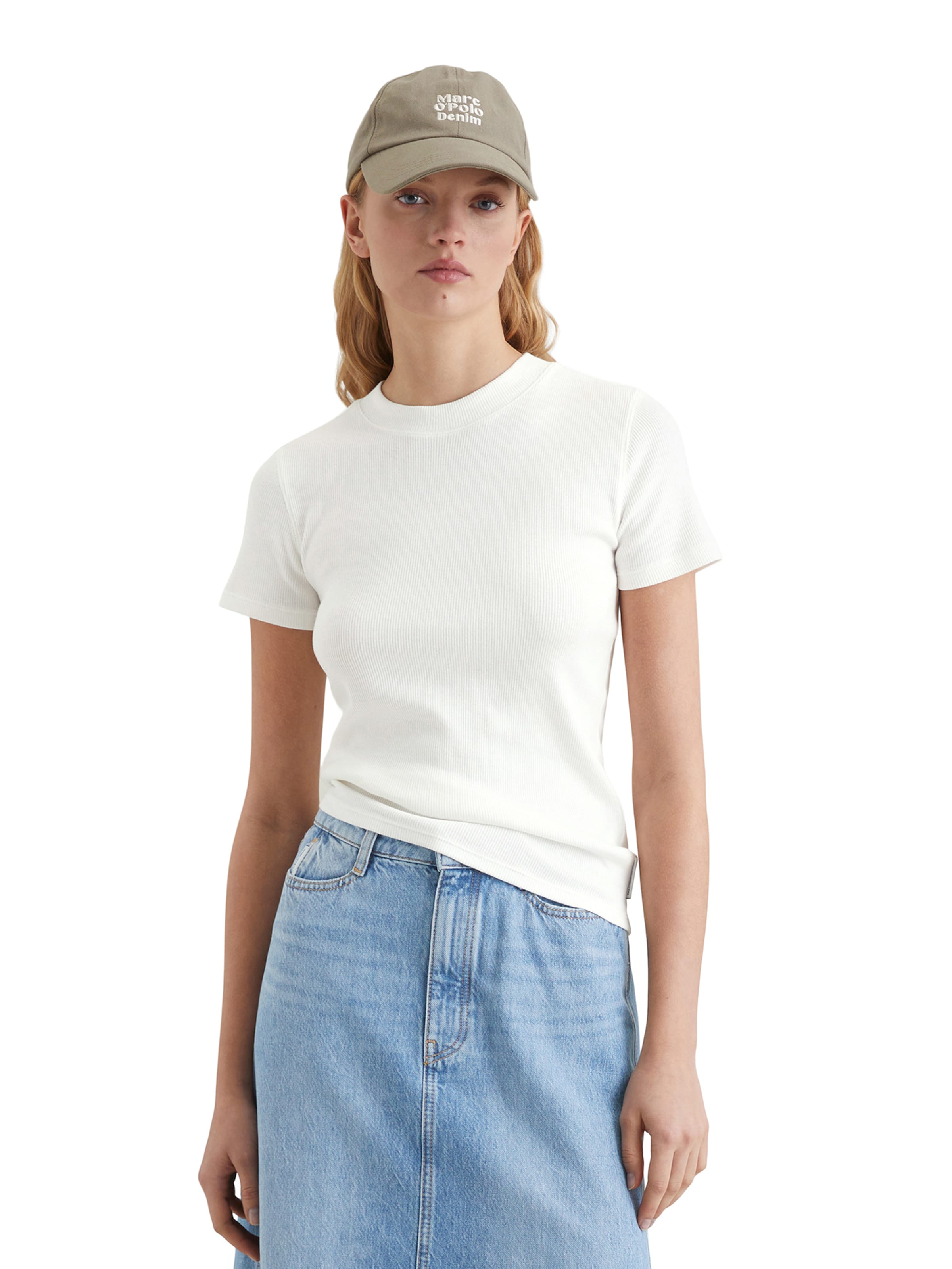 balta Marc O'Polo DENIM Marškinėliai: priekis