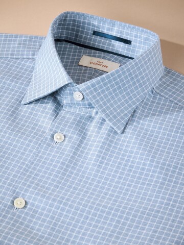 Next Slim fit Button Up Shirt in Blue