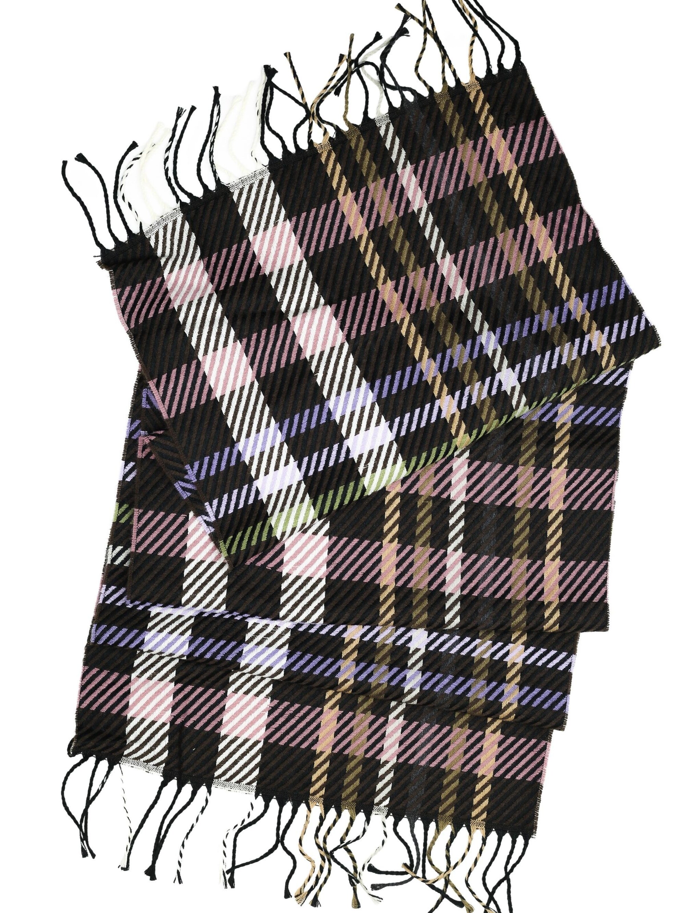 COLLEZIONE ALESSANDRO Scarf 'Strisce' in Brown