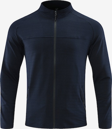 Youthup Athletic Cardigan in Blue: front