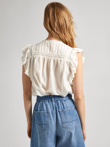 Pepe Jeans - Blusa 'DAKOTA' en blanco