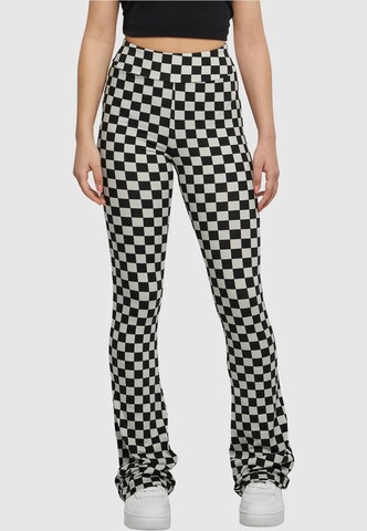 évasé Pantalon Urban Classics en noir : devant
