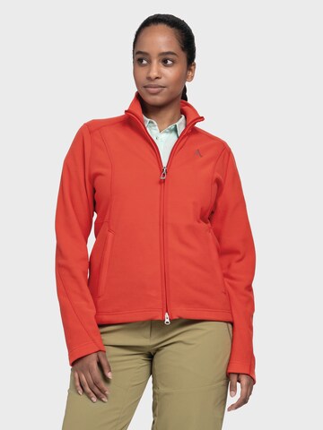 Schöffel Functionele fleece jas 'Leona3' in Rood: voorkant