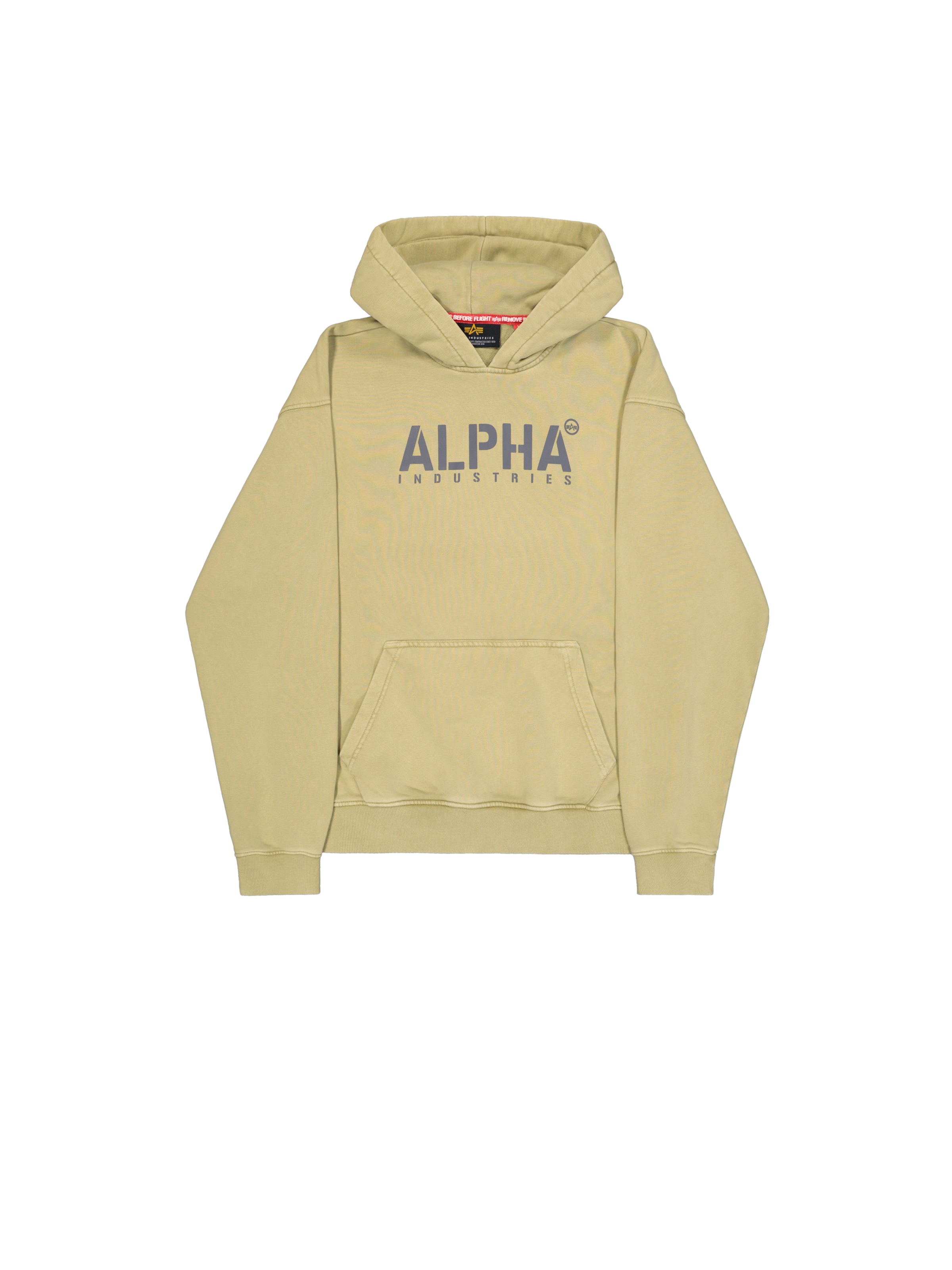 Felpa 'Stencil' di ALPHA INDUSTRIES in verde: frontale