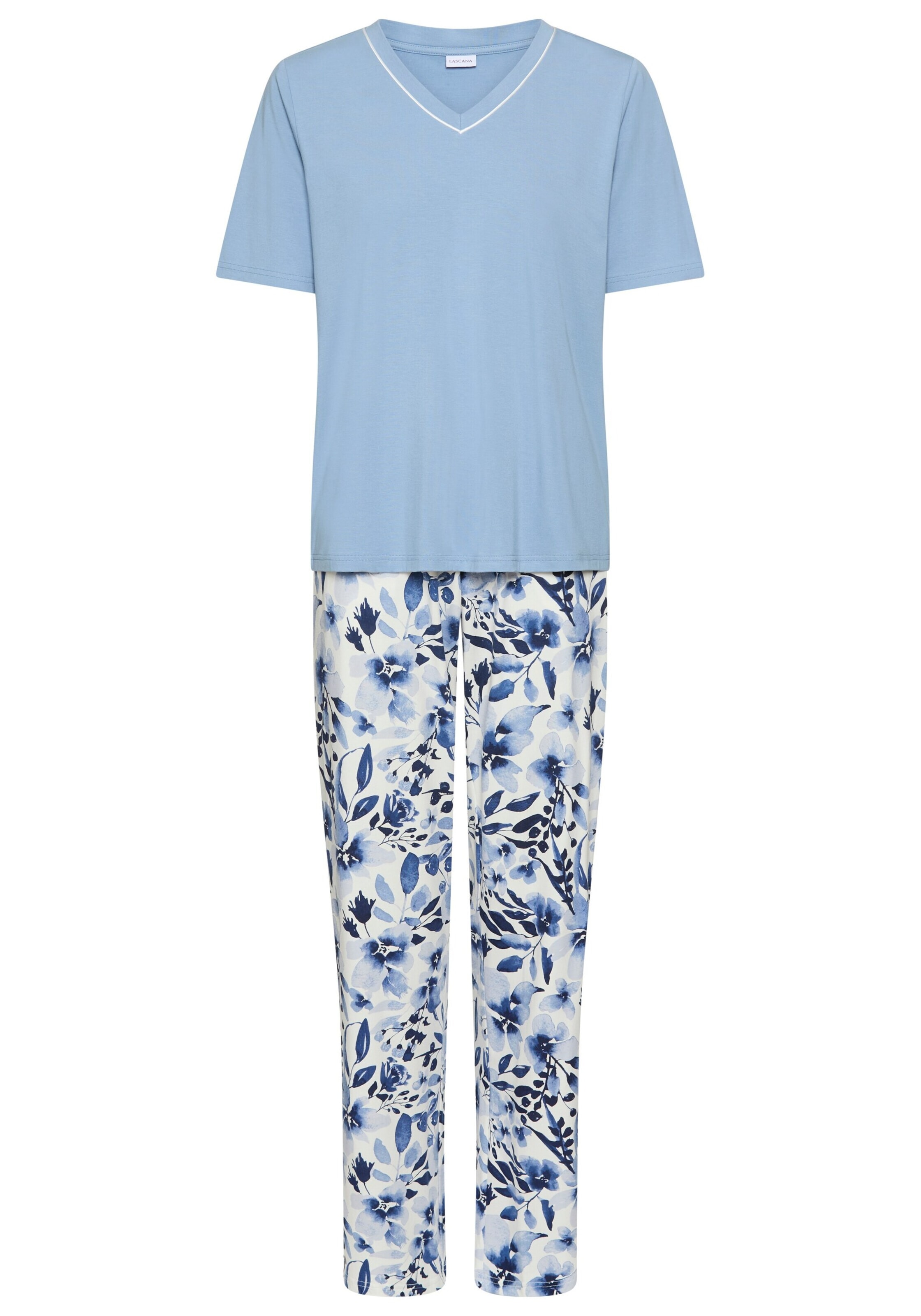 Pyjama LASCANA en bleu : devant