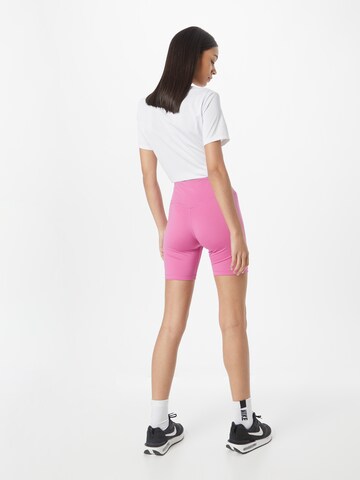 NIKE Skinny Športne hlače 'One' | roza barva
