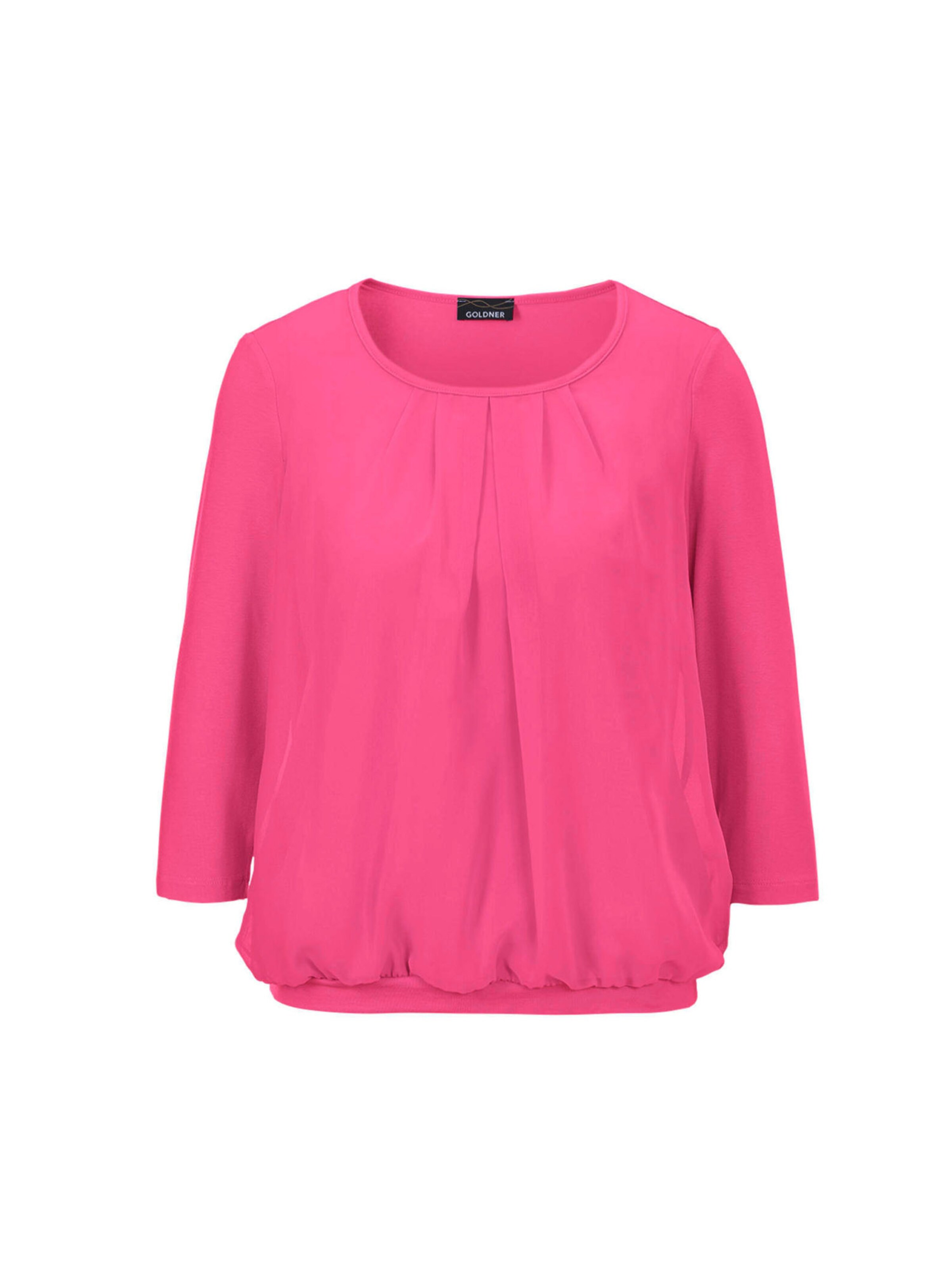 Goldner Bluse in Pink: Vorderseite