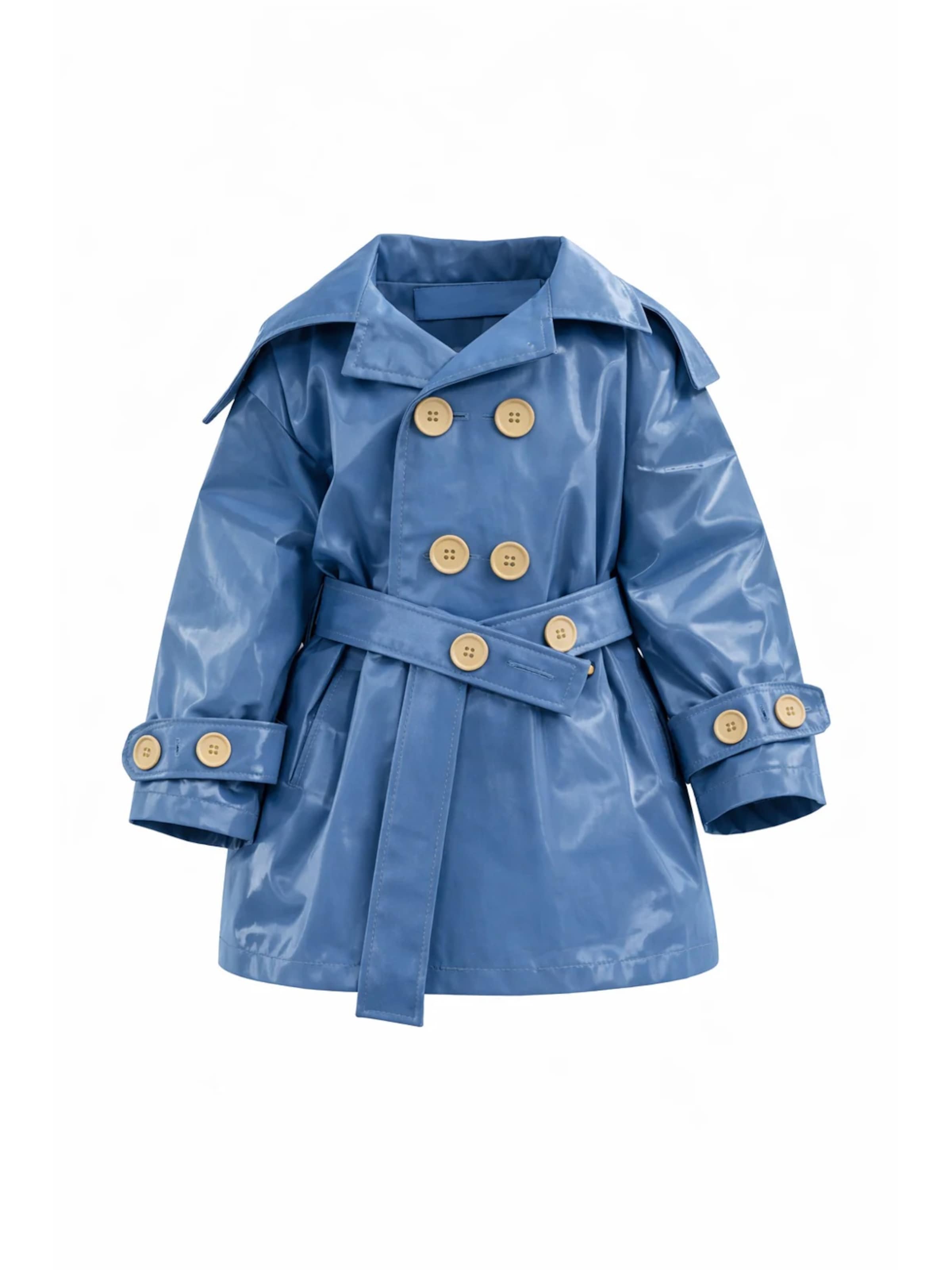 Veste mi-saison ZUBEK en bleu : devant