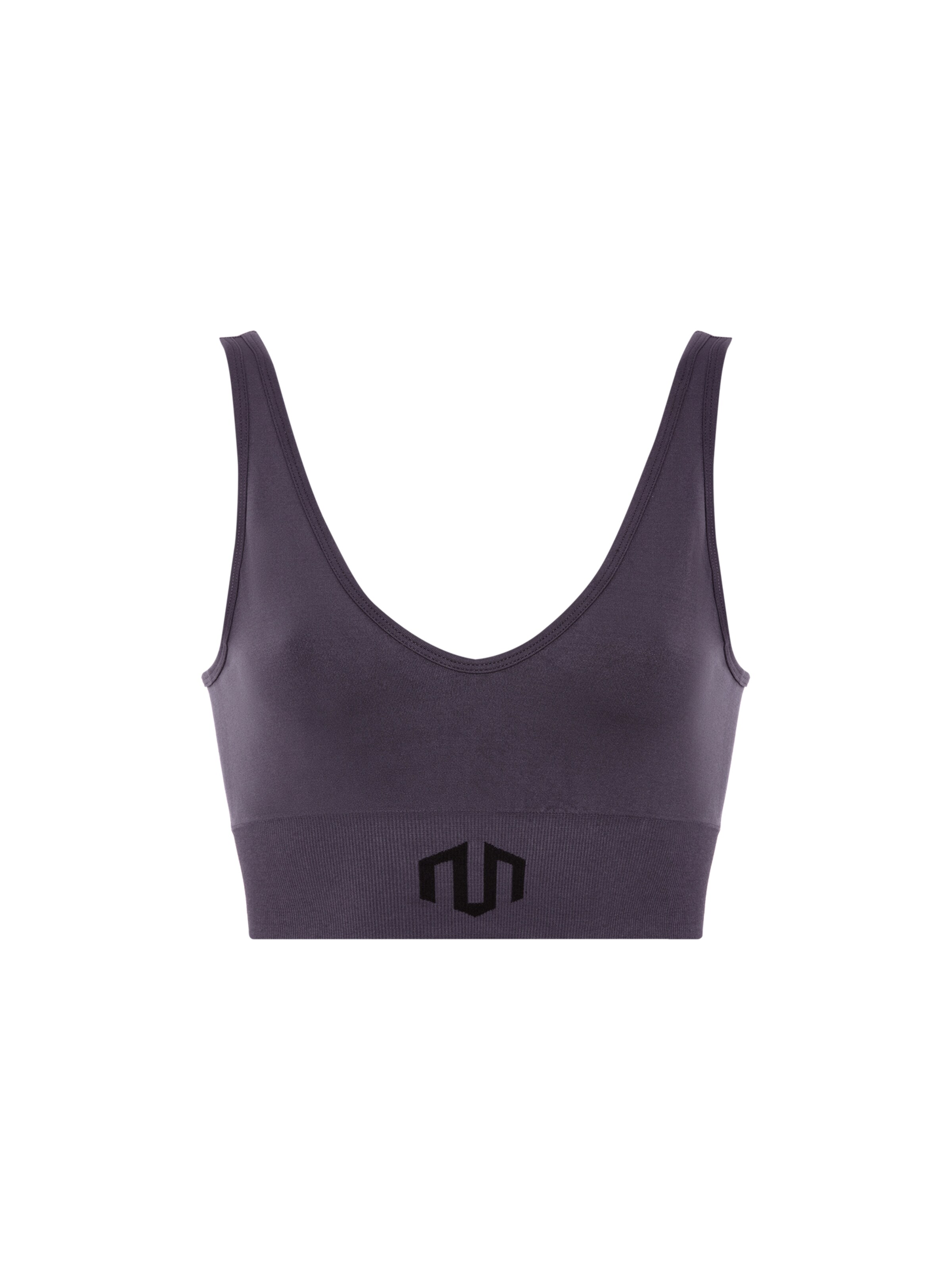 MOROTAI Bustier Sport-BH 'Naikan' in Lila: Vorderseite
