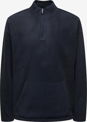 Only & Sons Sweatshirt 'EROS' in Blue: front