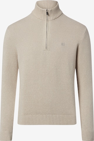 Nils Sundström Sweater in Beige: front