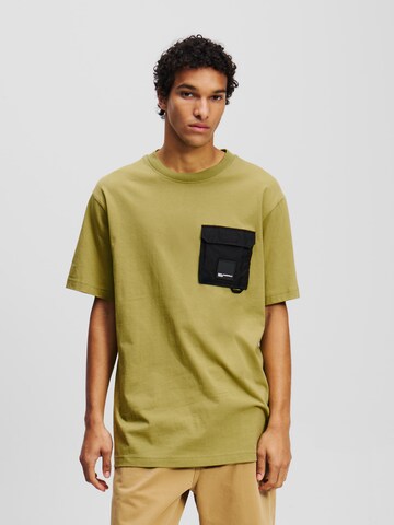 KARL LAGERFELD JEANS - Camisa em verde: frente