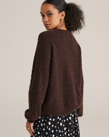 WE Fashion Свитер в Коричневый