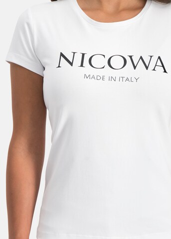 Nicowa T-Shirt 'Lonica' in Weiß