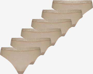 Nina von C. String 'Slipboutique' in Beige: front