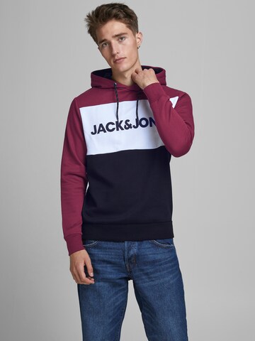 JACK & JONES - Regular Fit Sweatshirt em vermelho: frente