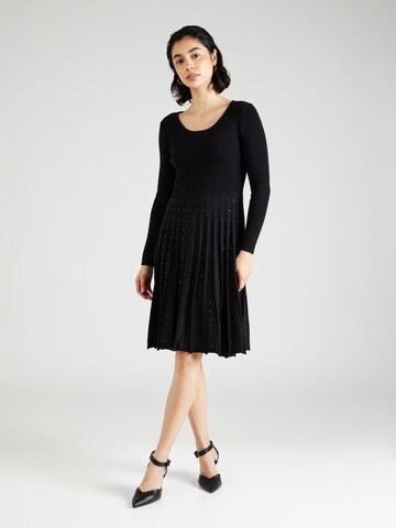 Derhy Stickad klänning 'GAELLE' i svart: framsida