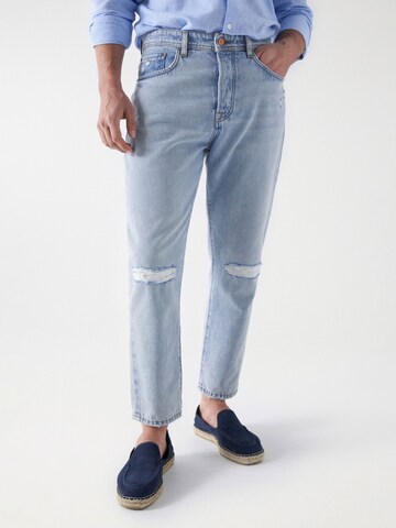 Salsa Jeans Slimfit Jeans in Blauw: voorkant