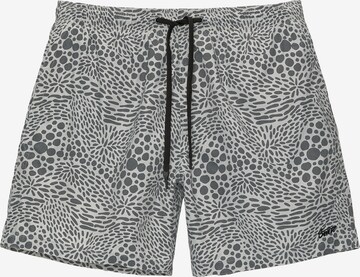 Shorts de bain Pull&Bear en gris : devant