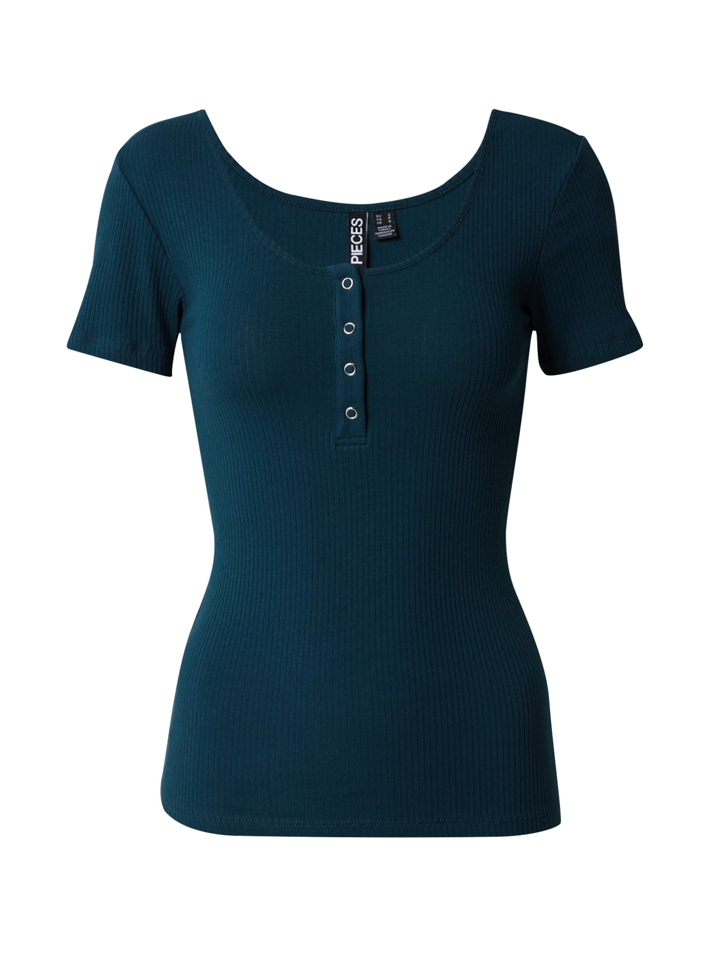 PIECES Tričko 'Kitte' – modrá: přední strana