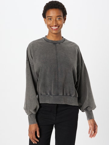 Sweat-shirt Warehouse en noir : devant