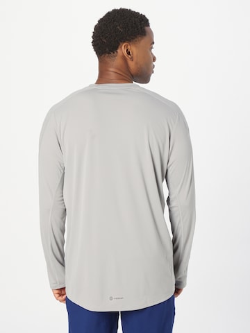ADIDAS PERFORMANCE Performance Shirt 'Workout Pu Print' in Grey