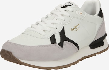 Baskets basses 'Brit Supra' Pepe Jeans en blanc : devant