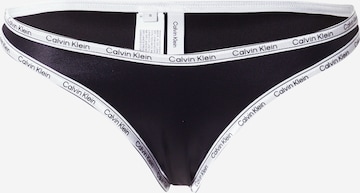 Calvin Klein Swimwear Bikini Bottoms in Black: front