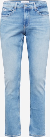 Calvin Klein Jeans Slimfit Jeans in Blauw: voorkant