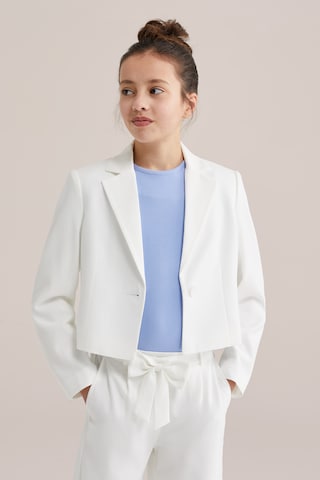 WE Fashion Блейзер в Белый: спереди