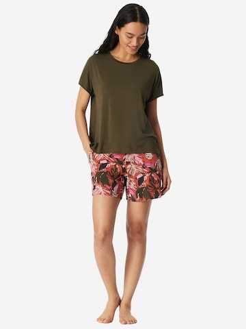 Chemise de nuit ' Mix Relax ' SCHIESSER en vert